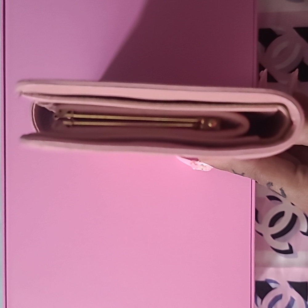 Chanel Pink Icon Line Long Kisslock Wallet - Picture 15 of 16